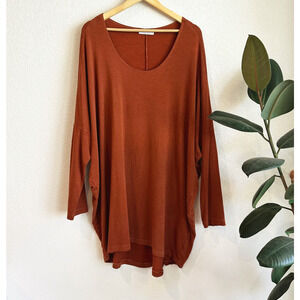 bryn Walker Rust Tunic Top
